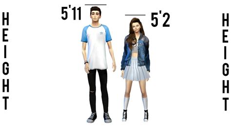 sims 4 height sliders|sims 4 toddler height scaler.